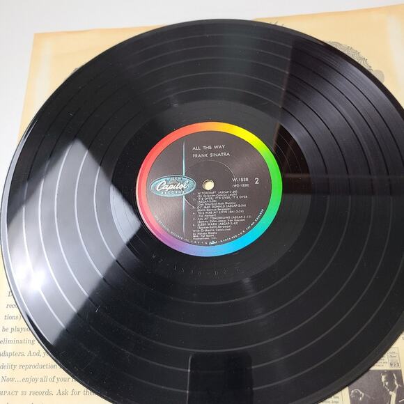 Frank Sinatra All The Way Vinyl Record LP Easy Listening Crooners Old Blue Eyes - Picture 6 of 13